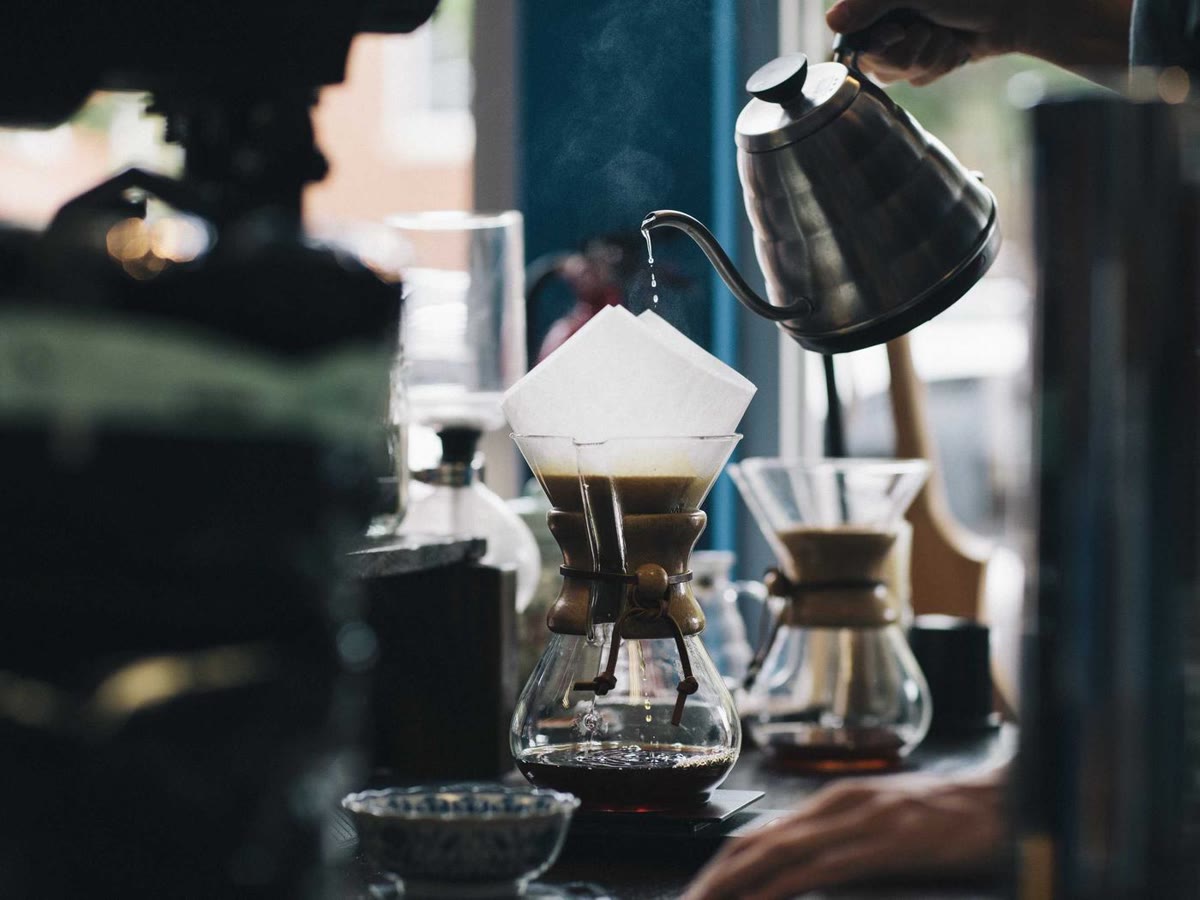 Pour-over coffee on a quiet morning